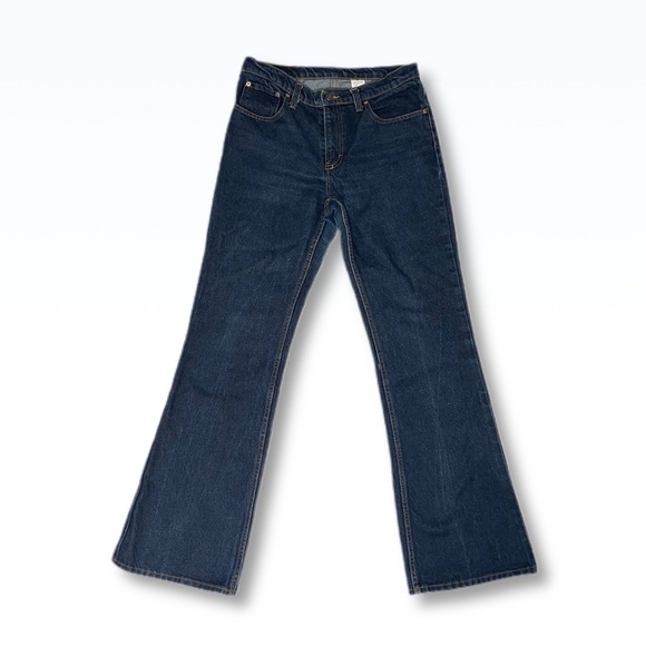 𝅺VINTAGE Jordache Dark Wash Wide Leg/Flare Jeans - Picture 1 of 10